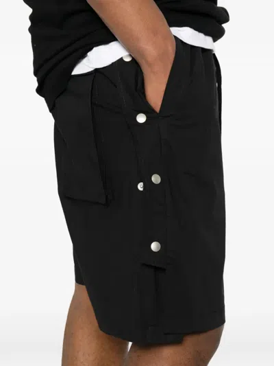 Thom Krom Press-stud Drawstring Shorts In Black