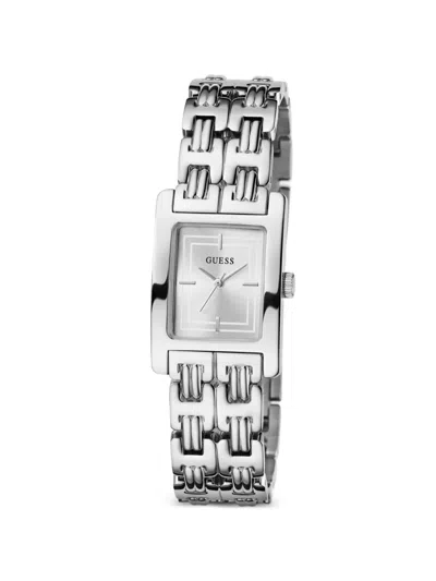 Guess Usa Cove Rectangular-face 23mm Watch In Metallic