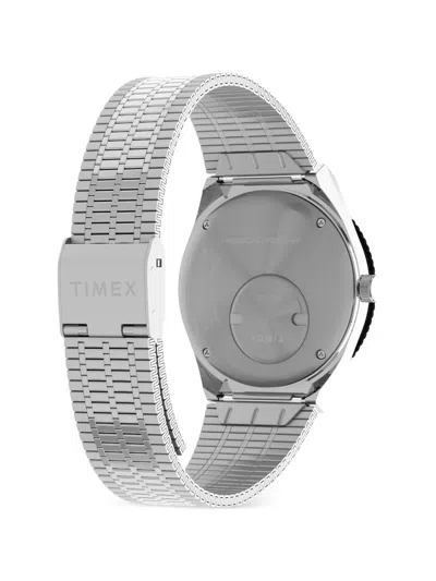 Timex X Seconde Seconde Analog 38mm Watch In Silver