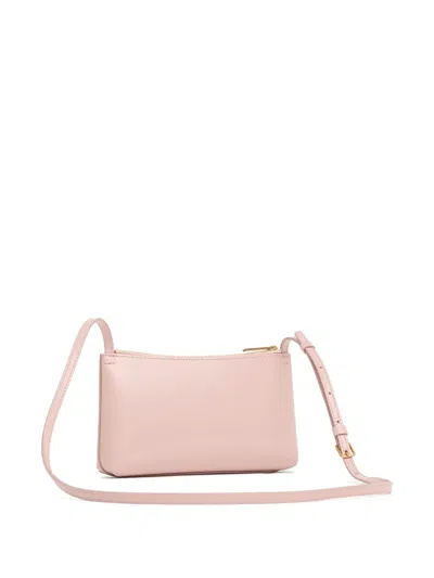 Mansur Gavriel Mini Gaia Leather Crossbody Bag In Pink