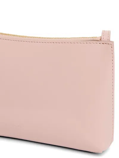 Mansur Gavriel Mini Gaia Leather Crossbody Bag In Pink