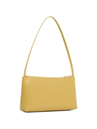 Mansur Gavriel Gaia Leather Shoulder Bag In Neutral