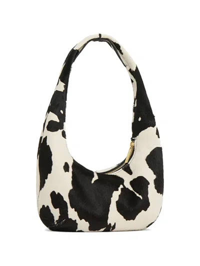 Mansur Gavriel Mini Gnocchi Bag In Printed Ponyhair