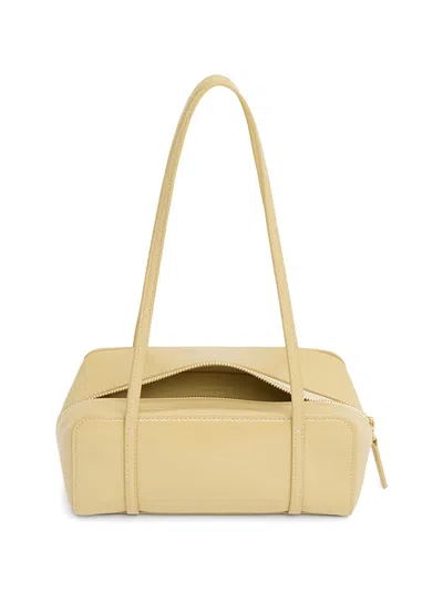 Mansur Gavriel Filo Leather Shoulder Bag In Black