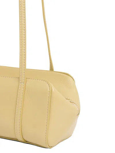 Mansur Gavriel Filo Leather Shoulder Bag In Black
