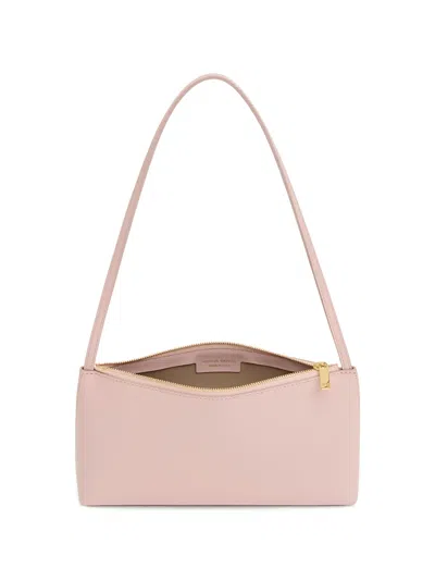Mansur Gavriel Mini Gaia Leather Crossbody Bag In Pink