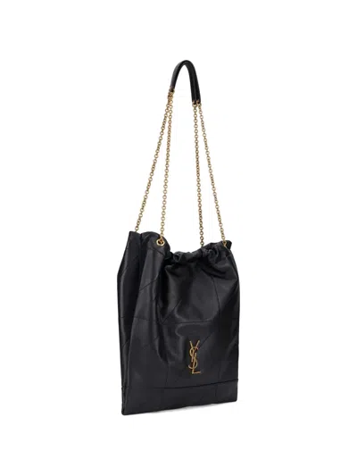 Saint Laurent Elegant Mini Rectangular Shoulder Handbag In Black