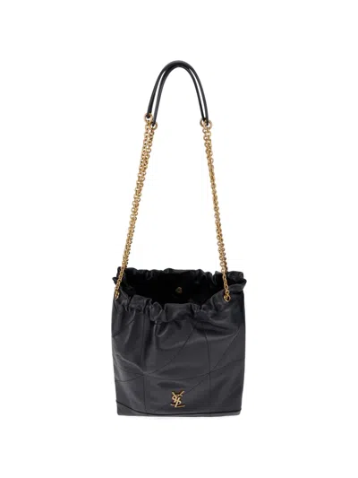 Saint Laurent Elegant Mini Rectangular Shoulder Handbag In Black