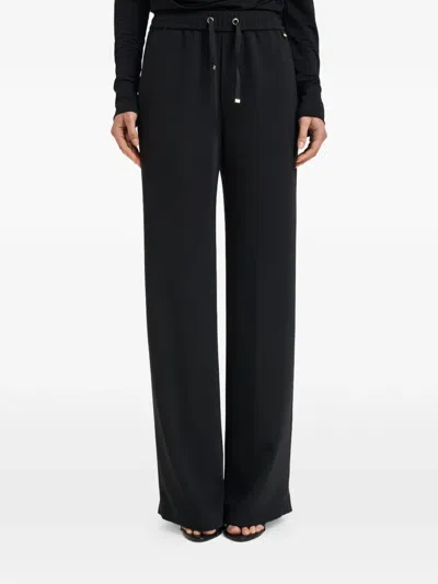 Herno Drawstring Elasticated-waist Trousers In Black