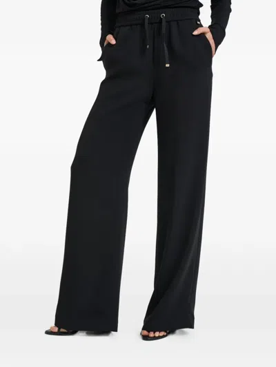 Herno Drawstring Elasticated-waist Trousers In Black