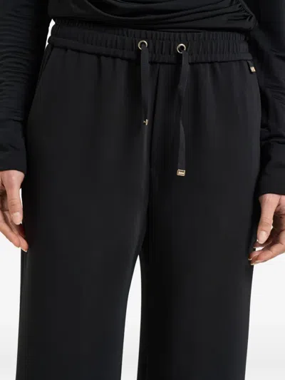 Herno Drawstring Elasticated-waist Trousers In Black