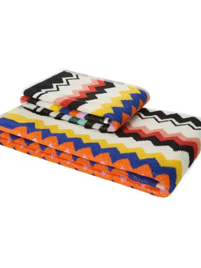 Missoni Best Zigzag-pattern Towel Set In Multi