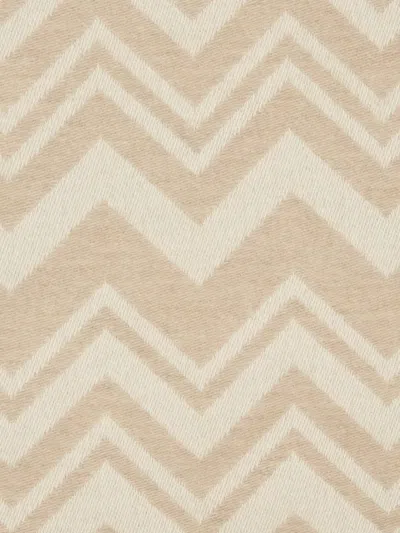 Missoni Cortina Zigzag-pattern Throw In Neutral