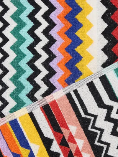 Missoni Best Zigzag-pattern Bath Towel In Neutral