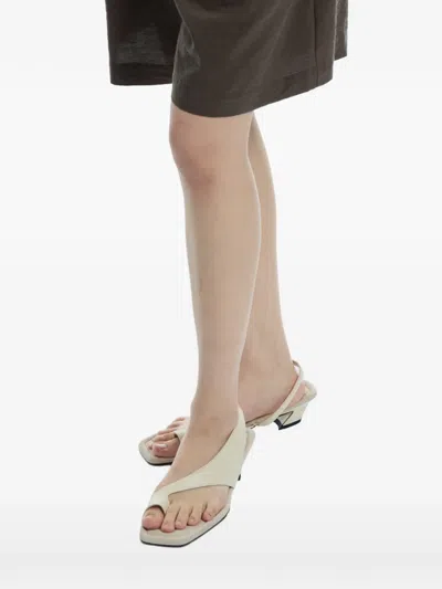 System Curvea Slingback Sandals In Neutral