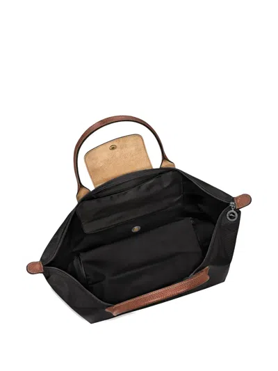 Longchamp Le Pliage Medium Folding Tote Bag In Black