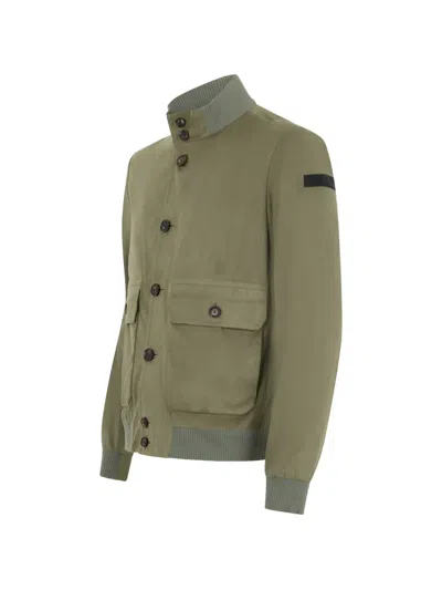 Rrd Button-up Bomber Jacket In Green