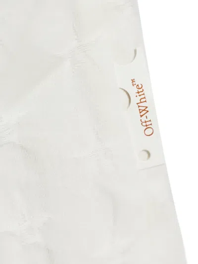 Off-white Monogram-pattern Jeans In White