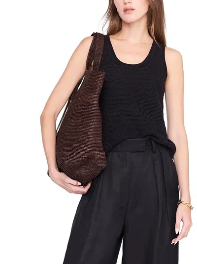 Anine Bing Arie Crochet-knit Tank Top In Black