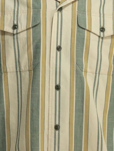 Filson Striped Short-sleeve Shirt In Green