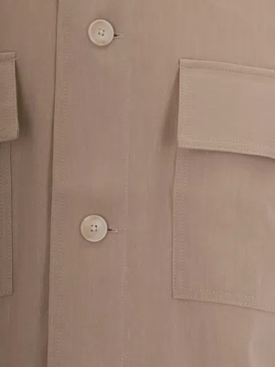 Hugo Boss Natural Regular Solid Shirt In Brown
