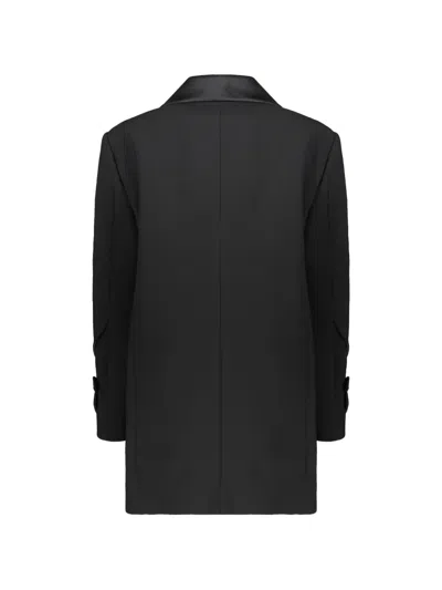 Ellery Double-breasted Coat In Black
