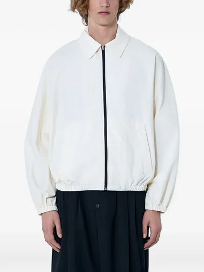 Jacquemus Zip-front Elasticated Jacket In White