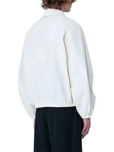 Jacquemus Zip-front Elasticated Jacket In White
