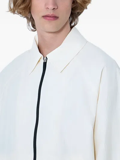 Jacquemus Zip-front Elasticated Jacket In White