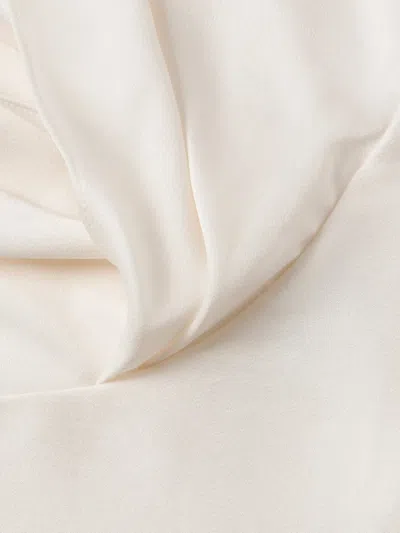 Simkhai Samira Draped Asymmetric Blouse In White