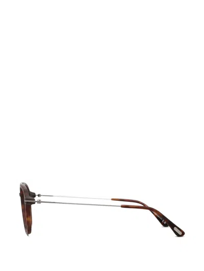Tom Ford Rectangle-frame Glasses In Brown