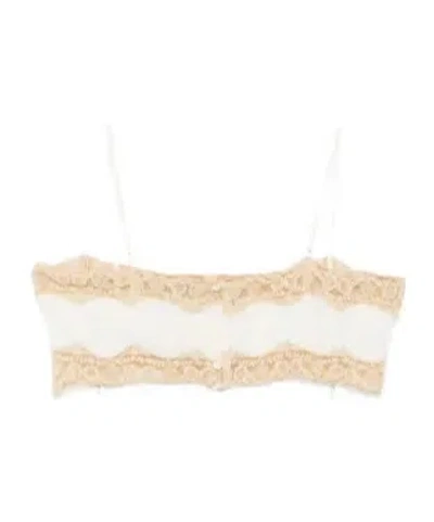 Bode Trousseau Lace Bra In White