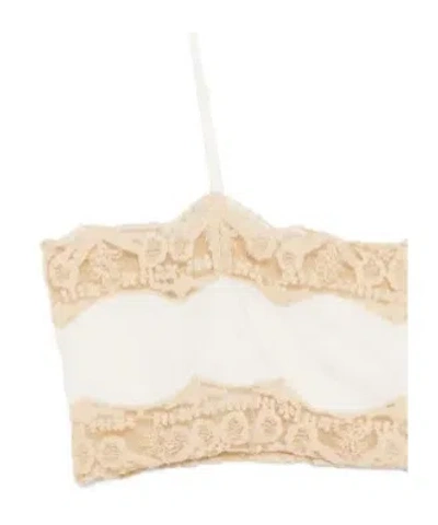 Bode Trousseau Lace Bra In White