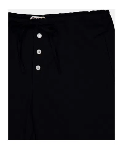 Bode Astor Drawstring Casual Pants In Black