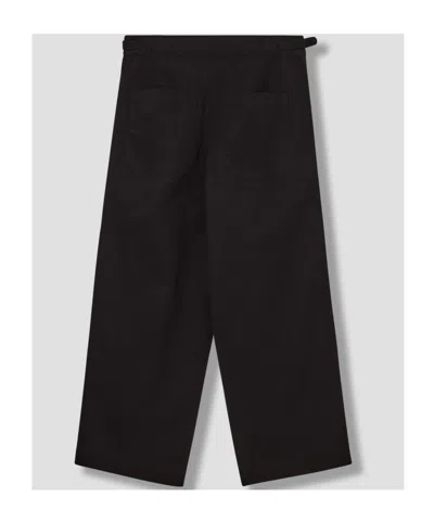 Bode Double-pleated Casual Pants In Black