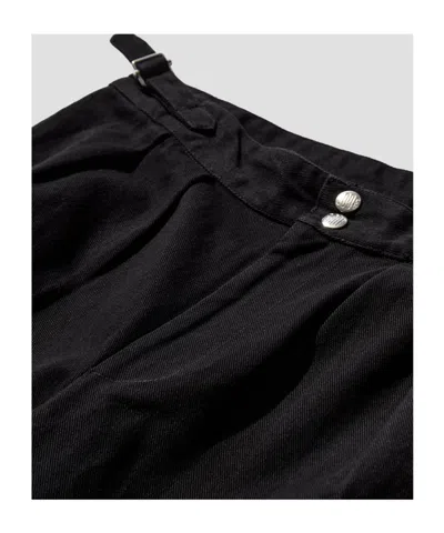 Bode Double-pleated Casual Pants In Black