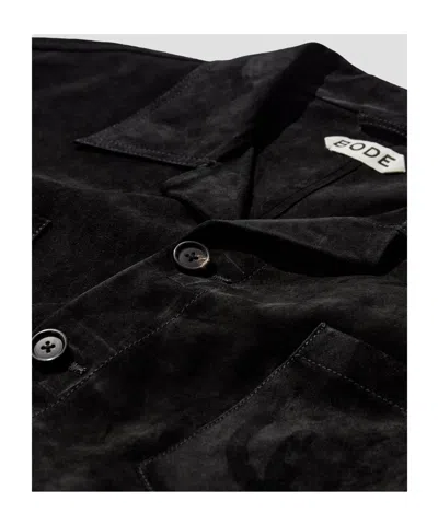 Bode Collared Shirt In Black