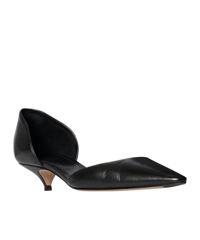 The Row Brown Liisa Kitten Dorsay Pumps In Black