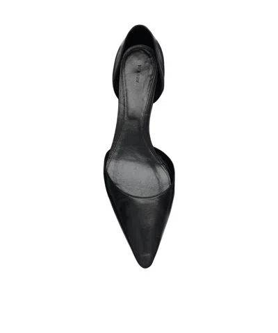 The Row Brown Liisa Kitten Dorsay Pumps In Black