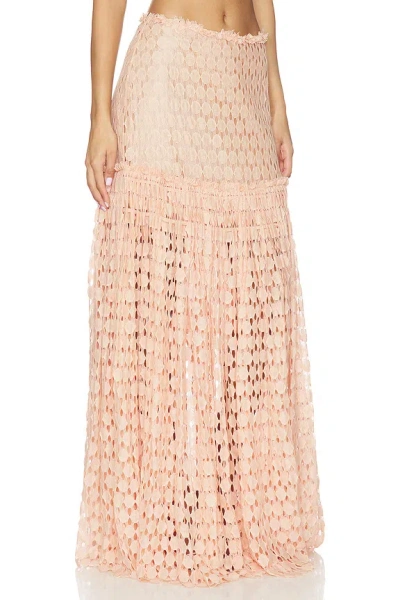 Ulla Johnson Aris Lace Maxi Skirt In Pink