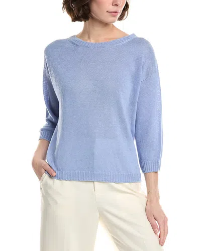 Max Mara Selz Light Blue Pullover In Blue