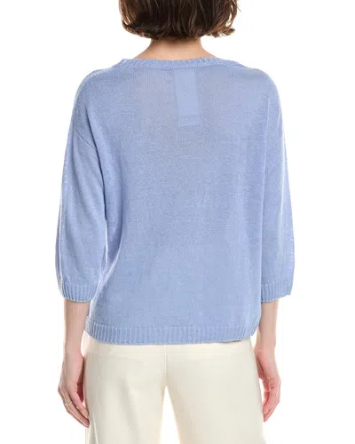 Max Mara Selz Light Blue Pullover In Blue