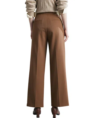 Adele Berto Wool-blend Pant In Brown