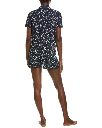 Splendid 2pc Notch Top & Boxer Set In Black