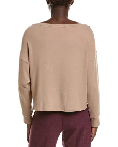 Beyond Yoga Let Loose Pullover In Neutral