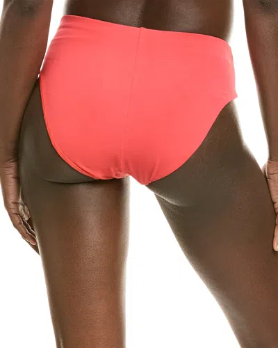 Robin Piccone Ava High-waist Bikini Bottom In Red
