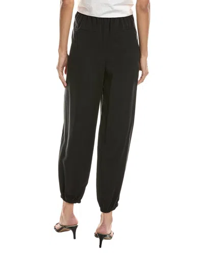 Theory Pull On Wide Jogger In Black
