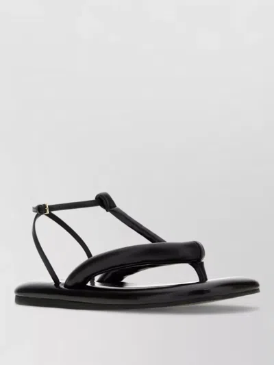 Givenchy Boudoir Bicolor Thongs In Nappa Leather In Black