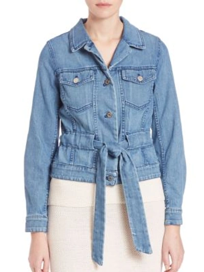 Shop Elle Sasson Diana Jacket In Blue