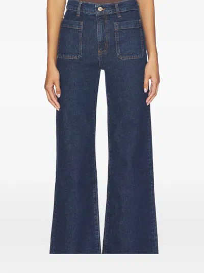 Frame Flared Jeans In Blue